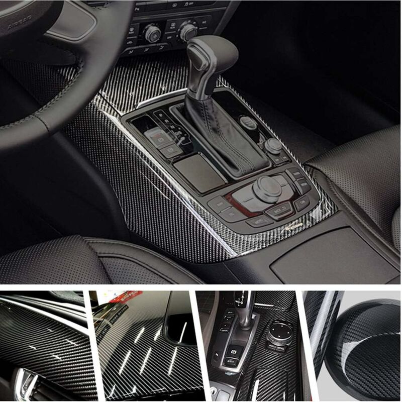 6D Waterproof Car Sticker Film Carbon — view 4