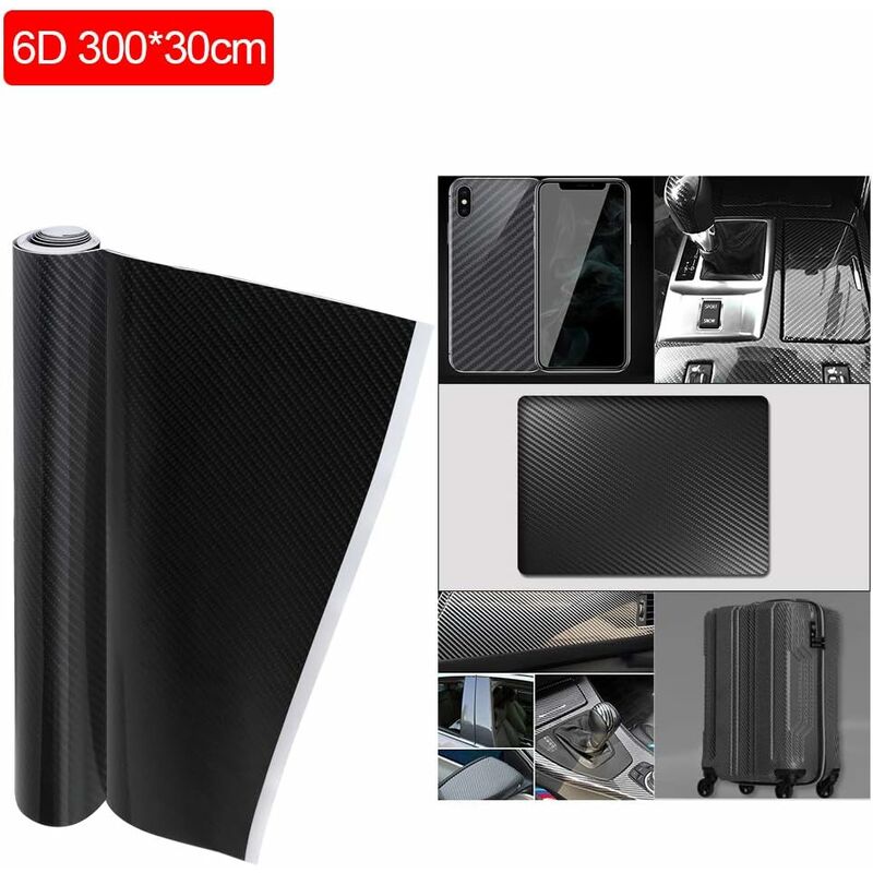 6D Waterproof Car Sticker Film Carbon — view 5
