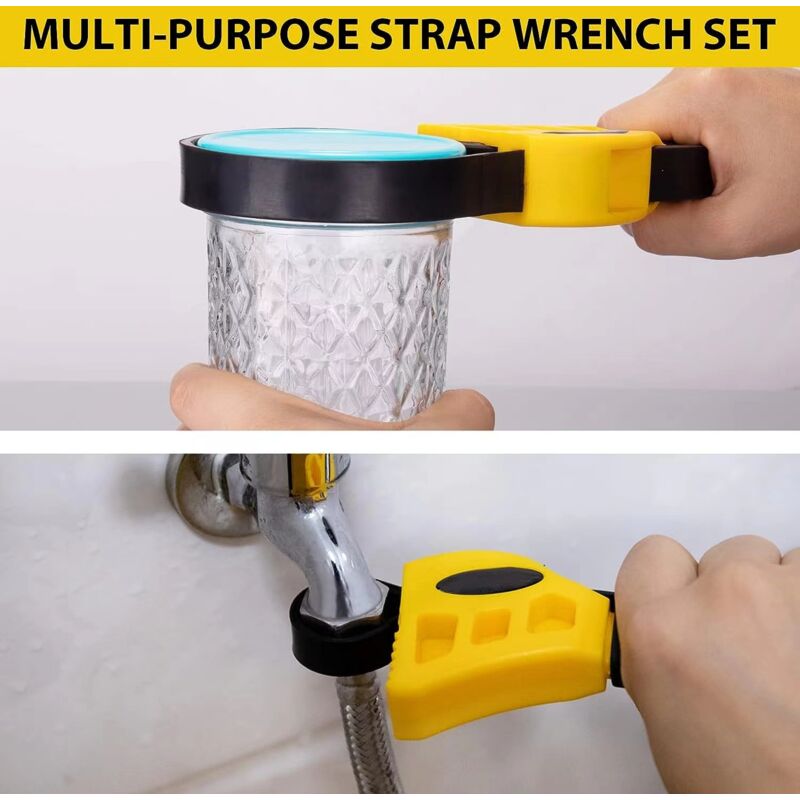 Rubber Strap Wrench Set — view 4