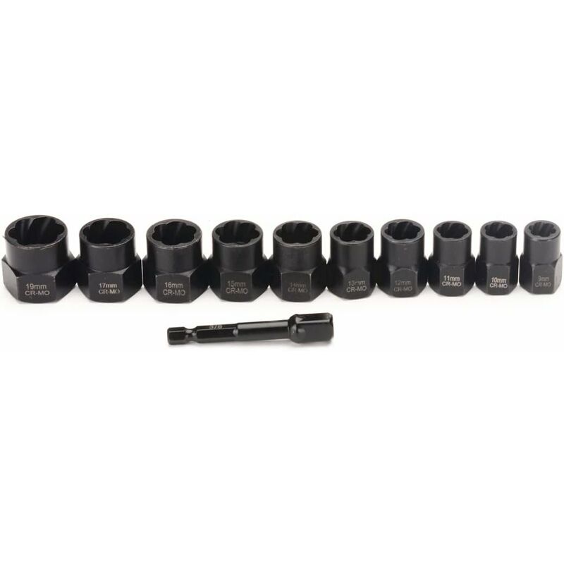 11 pcs 9.5Mm Impact Bolt Extractor — view 4