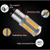 Amber 1157 Ba15D P21/5W 5630 33Smd — view 5