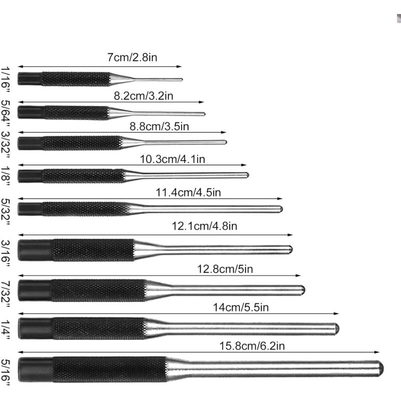 9 pcs Pin Punch Set — view 3