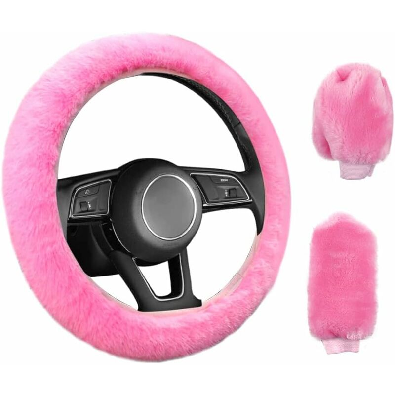3 pcs Car Steering Wheel Cover — view 2