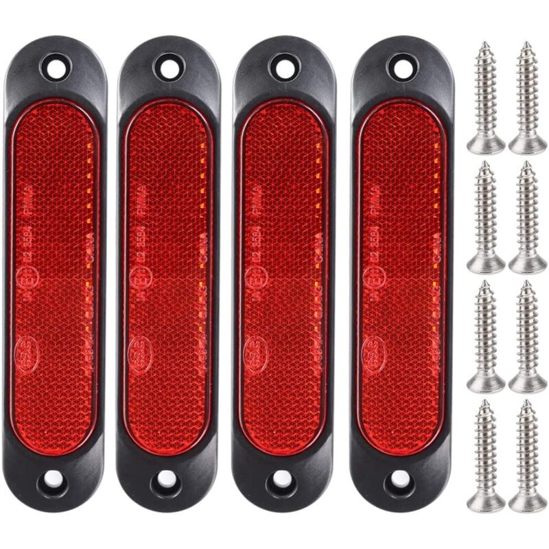 4 pcs Red 12V-24V Front Side — view 2