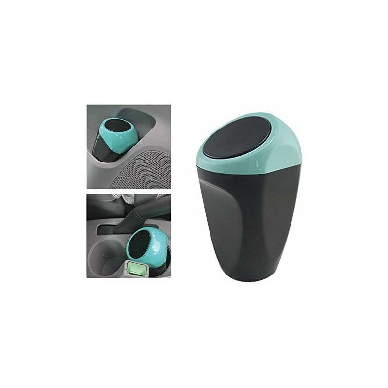 Mini Car Trash Can Plastic Waste — view 2