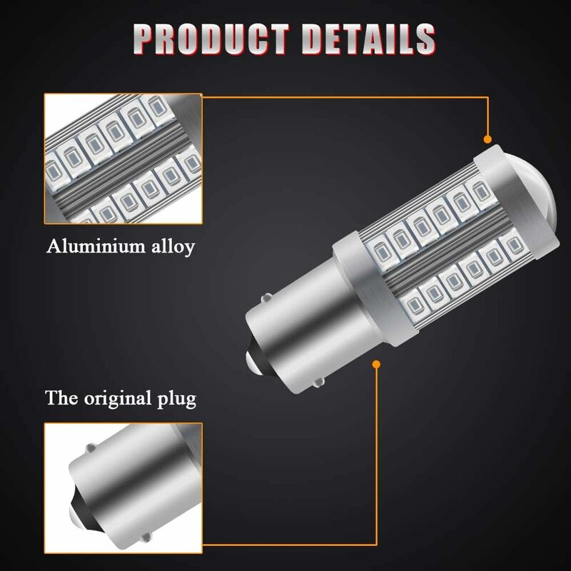 4 X 1156Ba15S LED Bulb Red — view 4