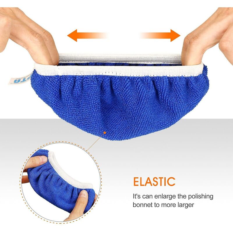 5 pcs (125-150Mm) Buffing Bonnets Microfiber — view 5