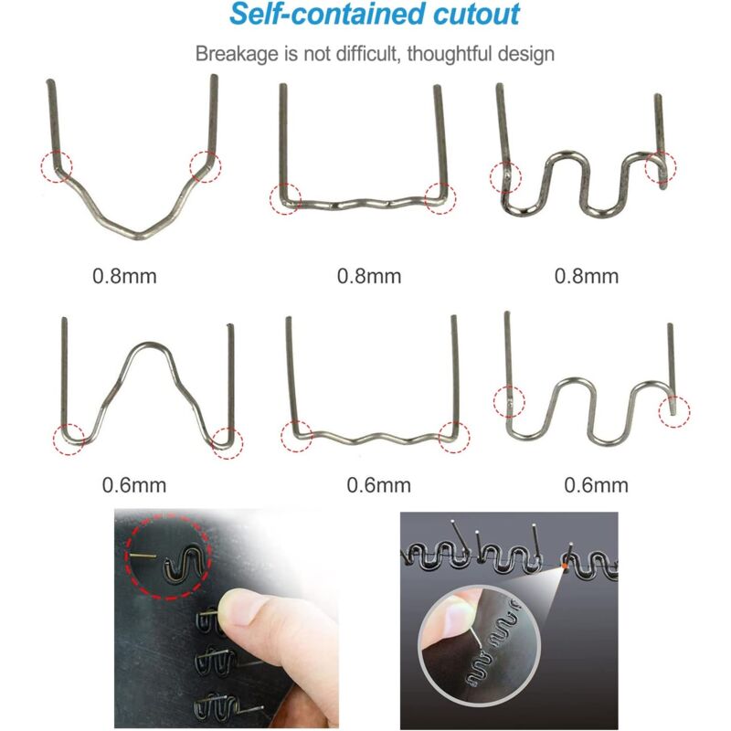 1800 pcs Tungsten Steel Hot Staples — view 4