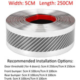 Car Door Sill Sticker Carbon Fibre — view 3