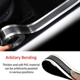 Car Door Sill Sticker Carbon Fibre — view 4