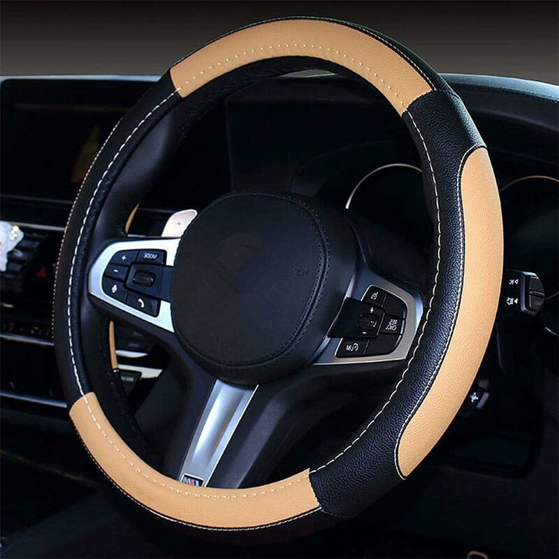 Car Steering Wheel Covers Wrap Microfiber — view 2