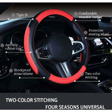Car Steering Wheel Covers Wrap Microfiber — view 5