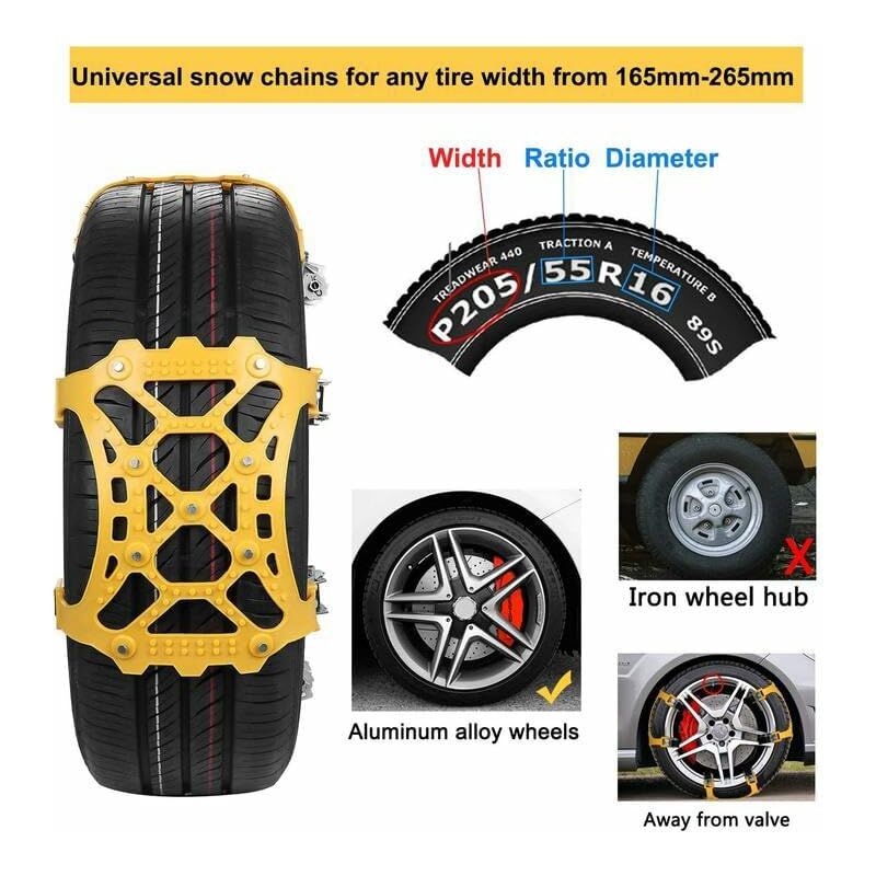 Snow Chains 6Pc Suitable For 165-275Mm — view 3
