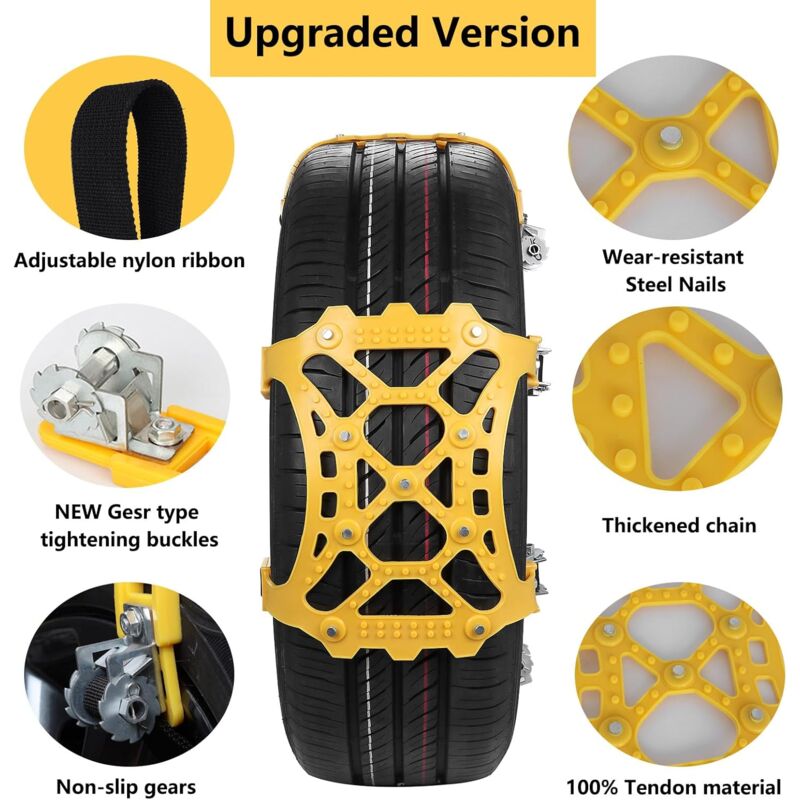 Snow Chains 6Pc Suitable For 165-275Mm — view 4