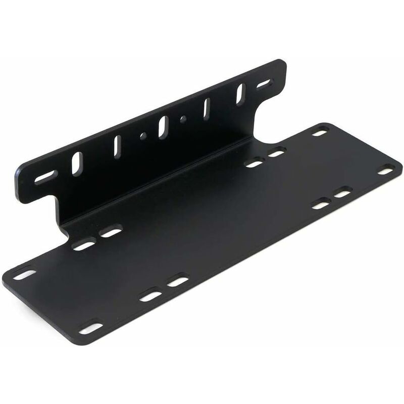 Universal Black Alloy License Plate Holder — view 2