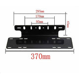 Universal Black Alloy License Plate Holder — view 3