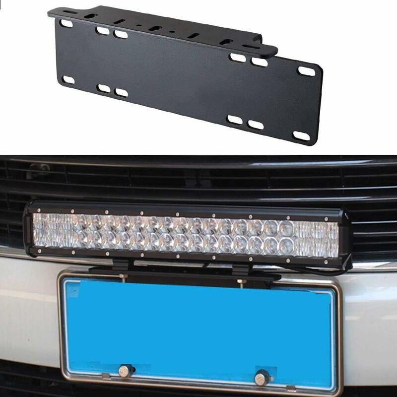 Universal Black Alloy License Plate Holder — view 4