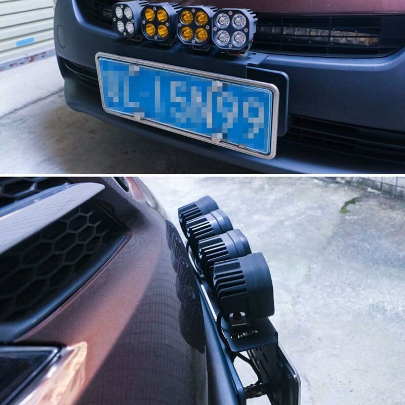 Universal Black Alloy License Plate Holder — view 5