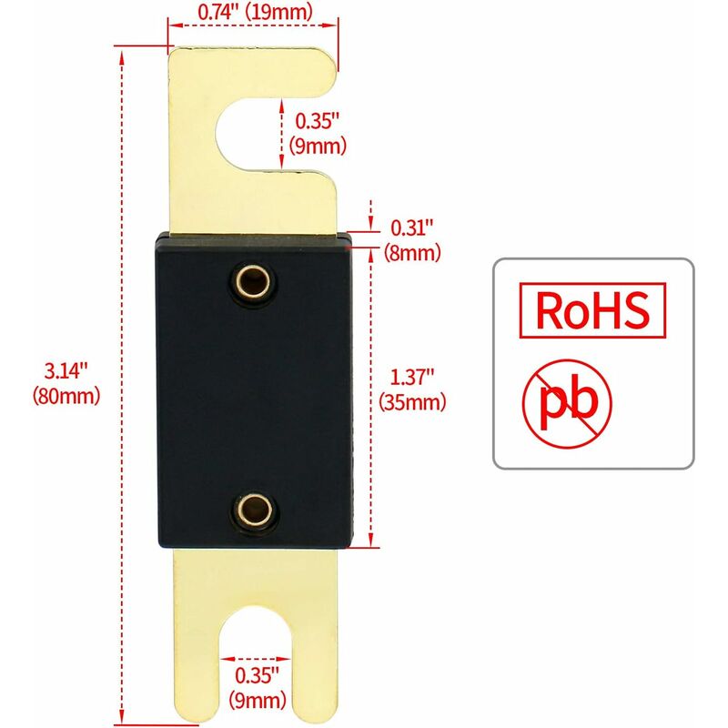 2 Pack Anl Fuse - 80A — view 4