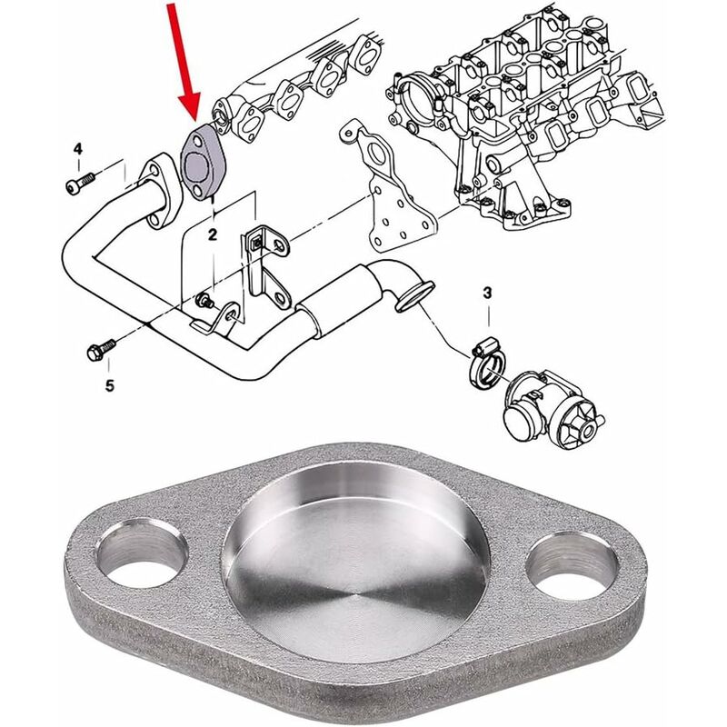 Valve Blanking Plate Egr Valve Blanking — view 4