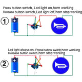 12V-24V/5A 16Mm Pre-Wired Momentary Horn Push — view 5