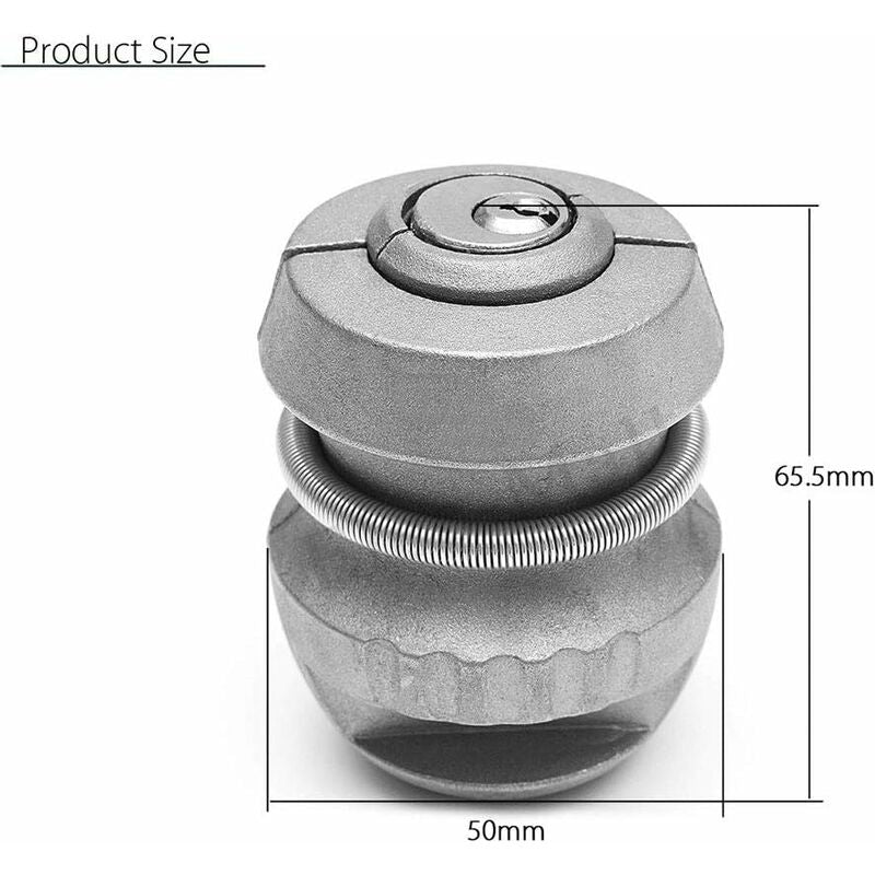 Trailer Hitch Lock Anti-Theft Ball Coupling — view 3