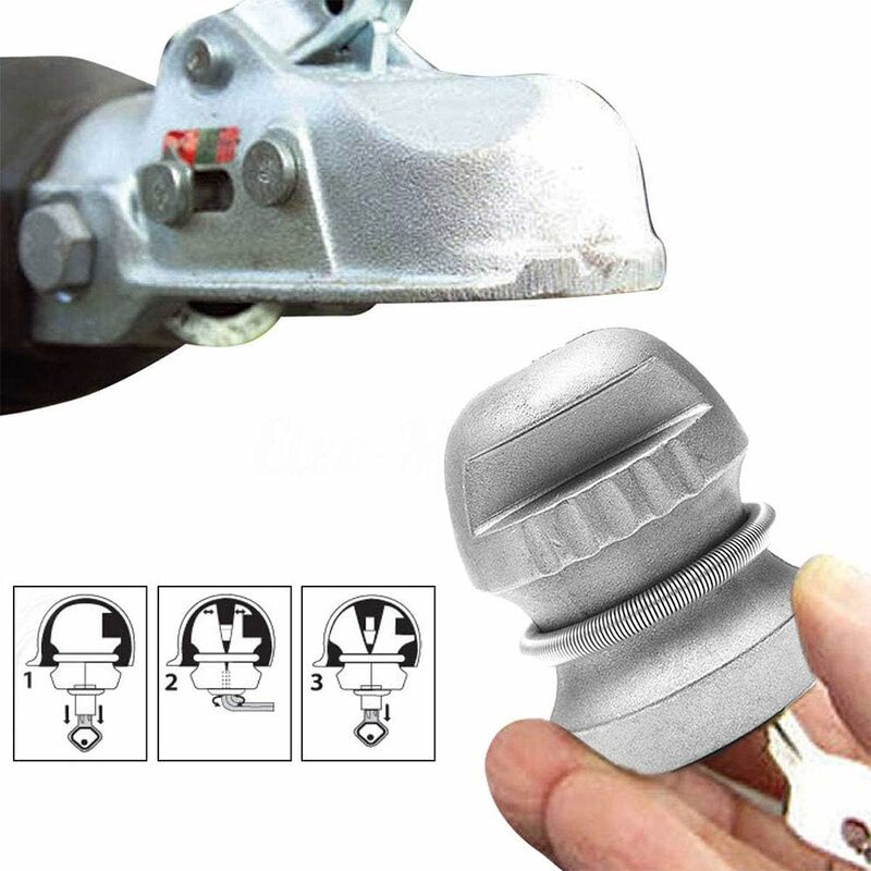 Trailer Hitch Lock Anti-Theft Ball Coupling — view 4