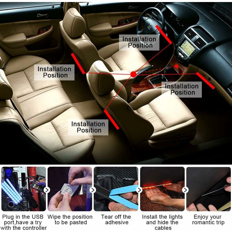 Car Interior LED Lights - Car — view 4