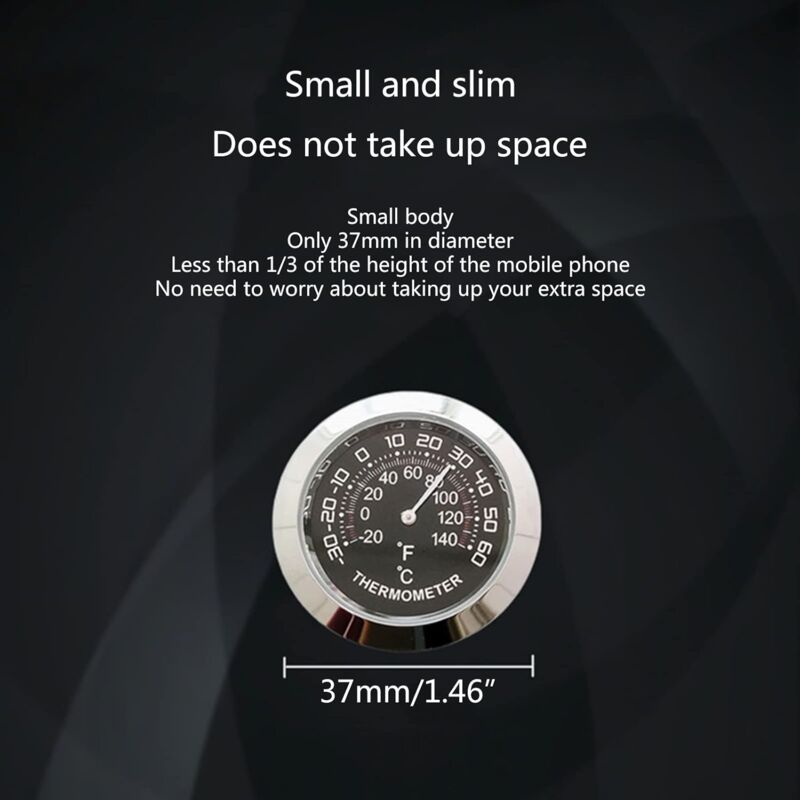 Auto Car Vehicle Thermometer/Hygrometer Clock Mini — view 3