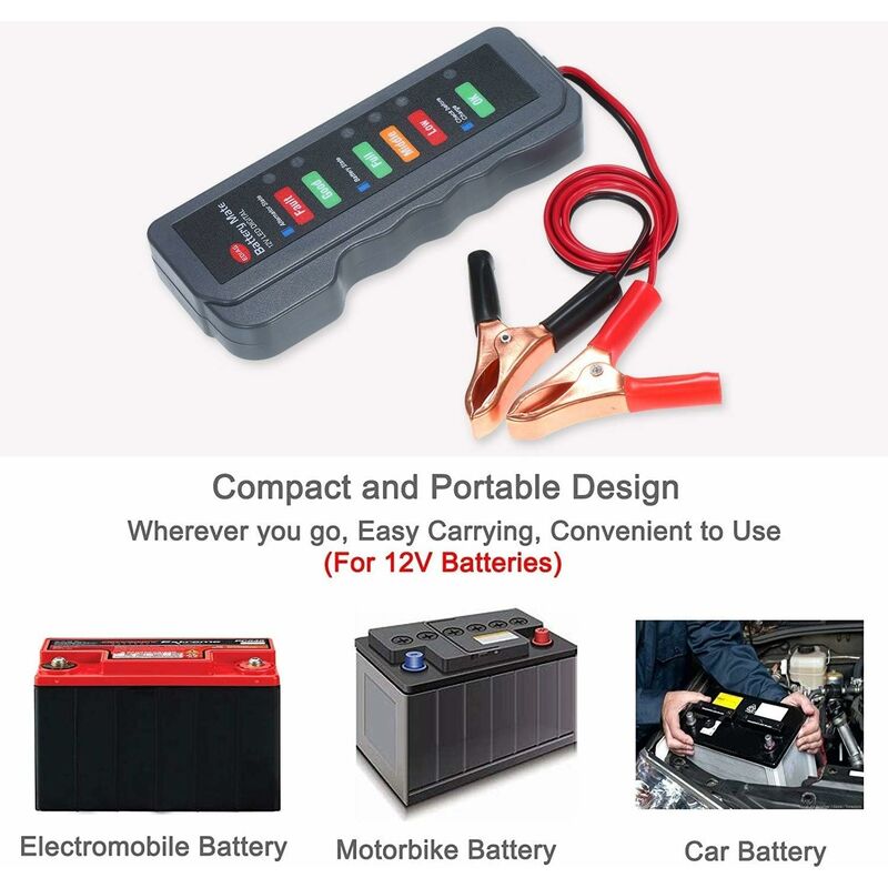 12V Car Battery Alternator Tester LED — view 3