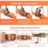 2 Pieces Ratchet Strap With Hooks — view 5