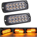 2 pcs 12 LED Amber Strobe — view 2