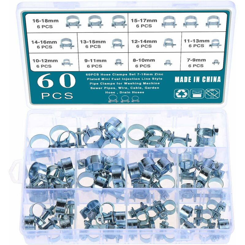60 pcs Galvanized Silicone Fuel Hose — view 2