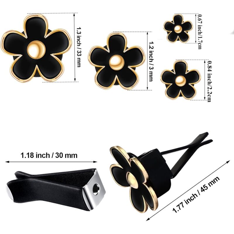 Daisy Flower Vent Clips — view 3