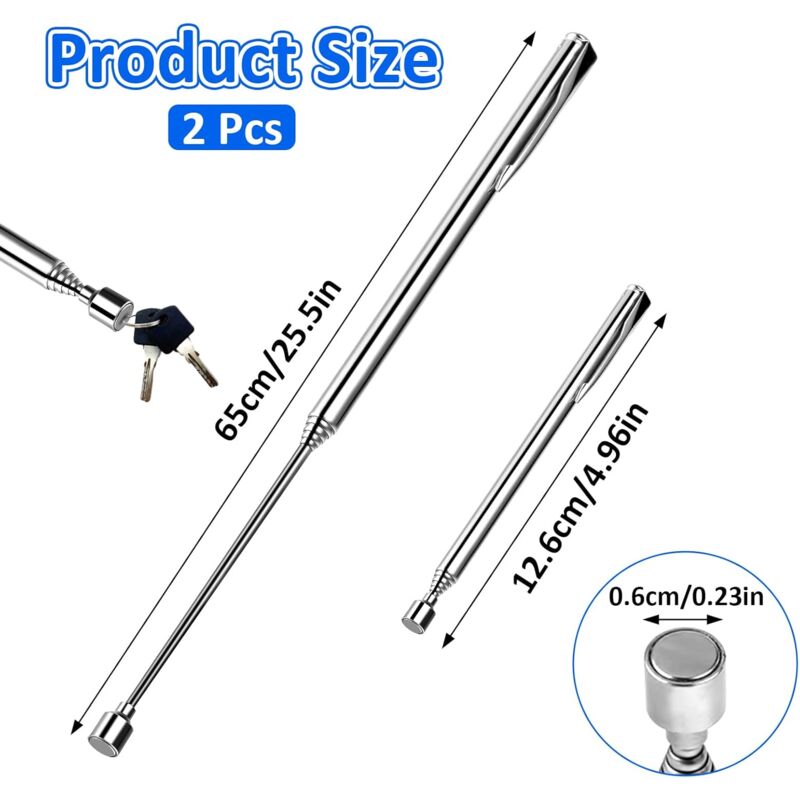 2 Pack Telescopic Magnetic Pick Up — view 3