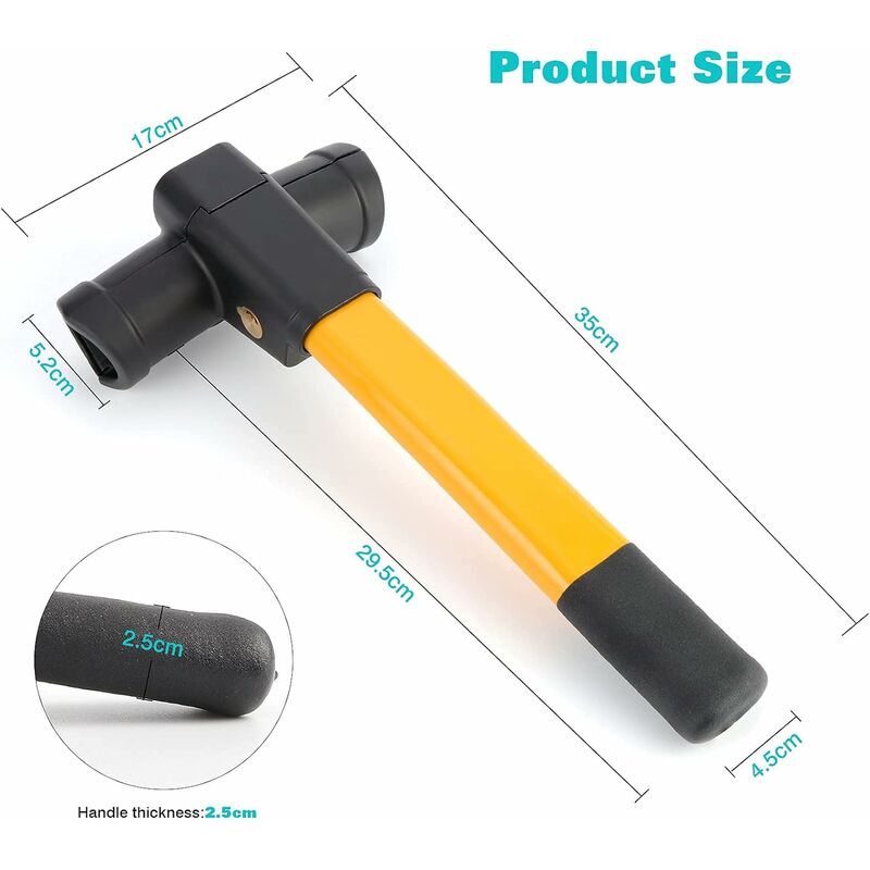Retractable Car Steering Wheel Lock — view 3