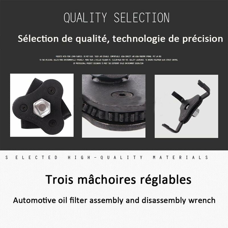 Oil Filter Wrench 3 Claws Adjustable — view 3
