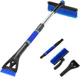 Extendable telescopic ice scraper snow brush — view 2
