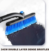 Extendable telescopic ice scraper snow brush — view 6