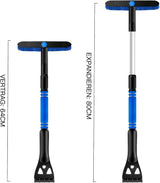 Extendable telescopic ice scraper snow brush — view 7