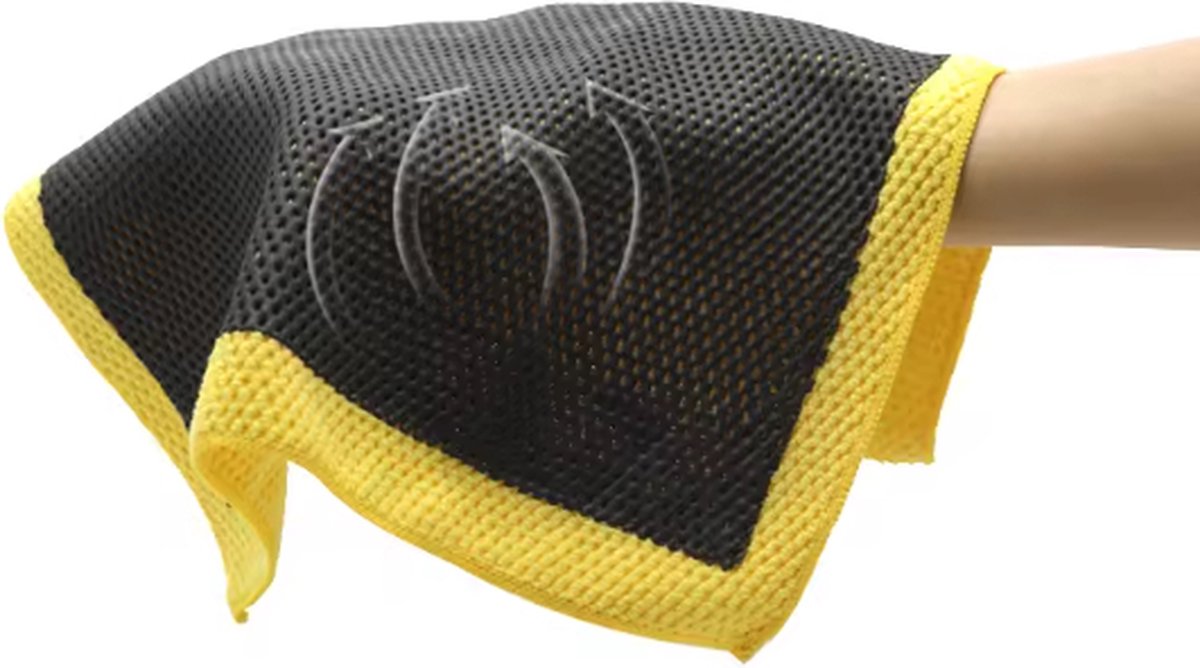 EPC 3D clay towel car cleaning cloth yellow — view 3