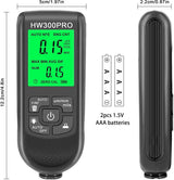 Digital car paint thickness gauge black — view 7
