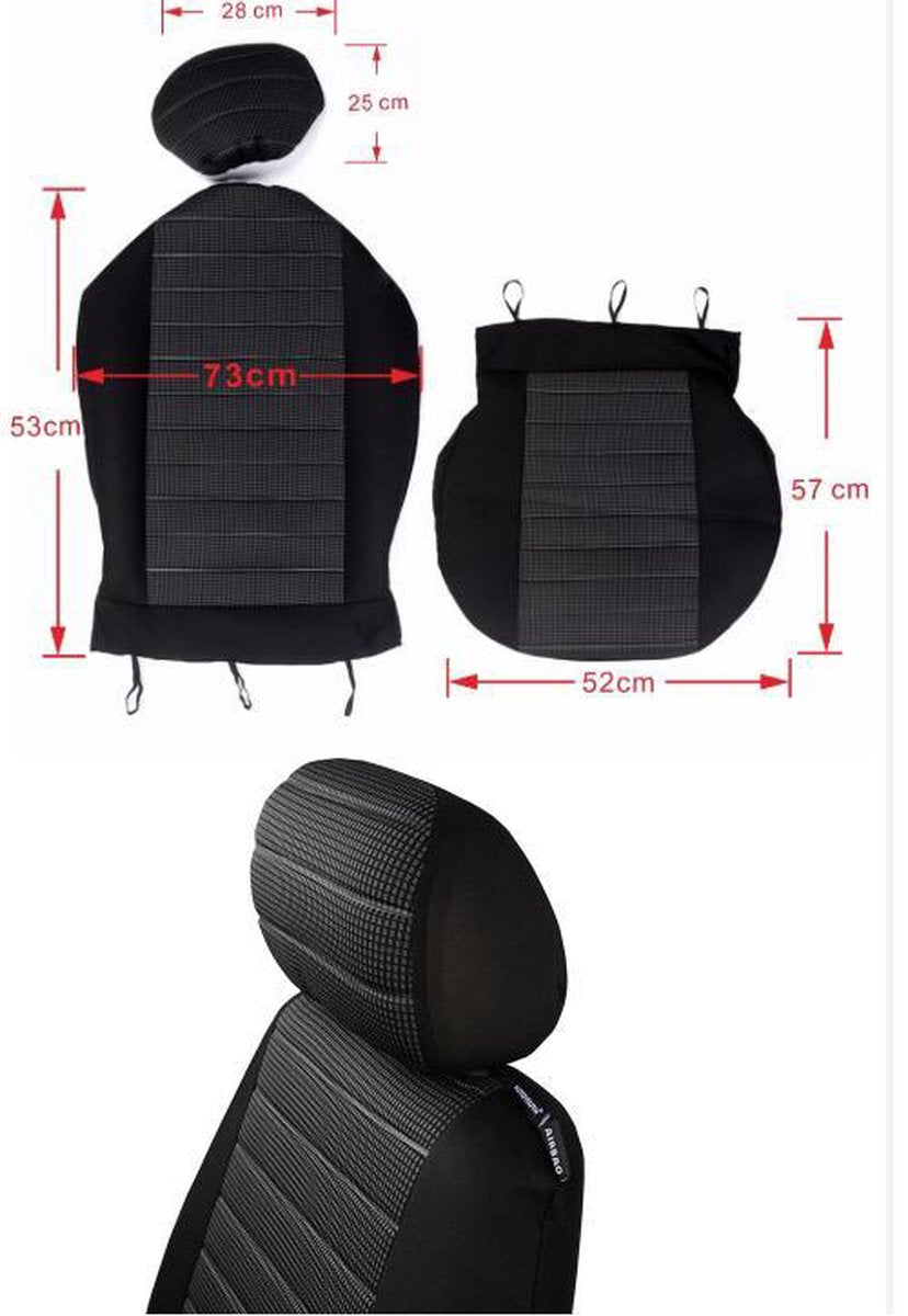 Universal car driver passenger seat cover — view 4