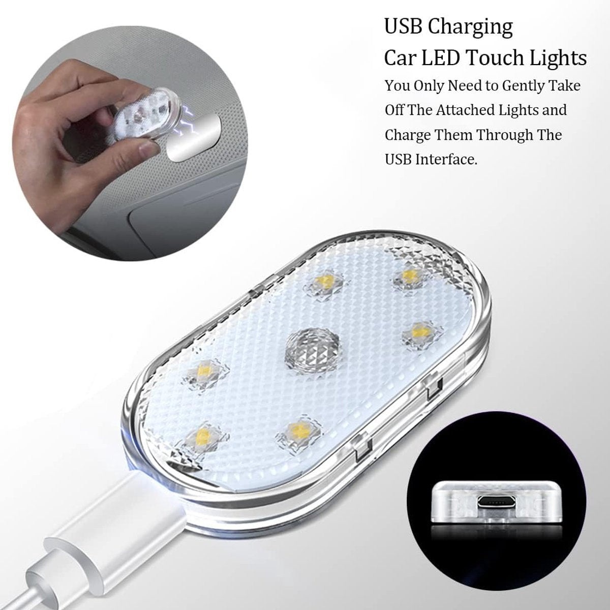 7 colour LED ambient car lights — view 3