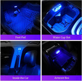 7 colour LED ambient car lights — view 5
