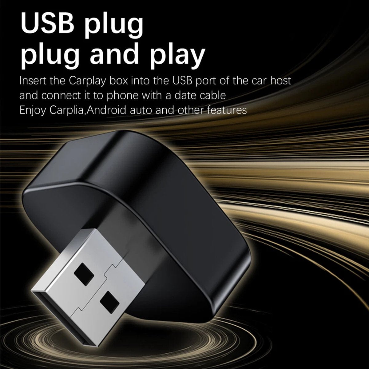2-in-1 wireless USB car adapter CarPlay — view 4