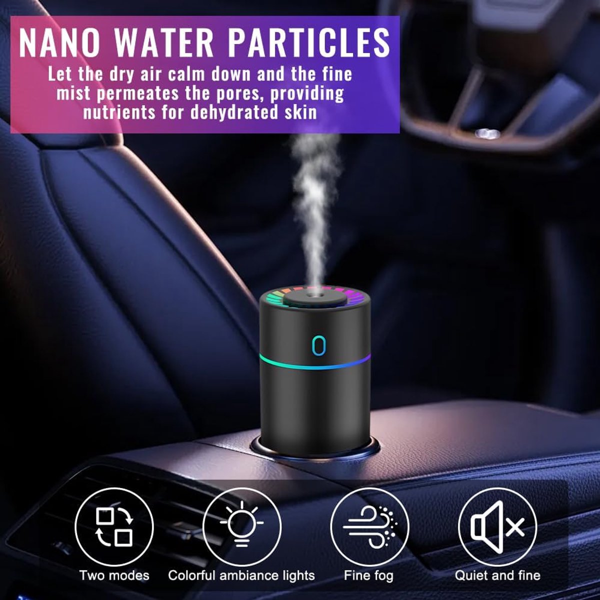 Car air freshener with coloured lights USB — view 6