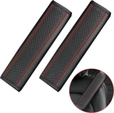Seat belt protectors black and red 2 pack — view 2