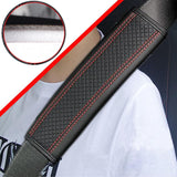 Seat belt protectors black and red 2 pack — view 3