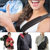 Seat belt protectors black and red 2 pack — view 6